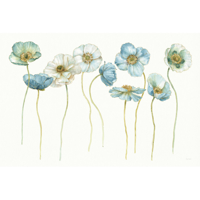 Mes silhouettes de coquelicots, H 12 po x l 18 po