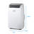 BPT Series BLACK+DECKER 10,200 BTU SACC/CEC Portable Air Conditioner, 700 Sq. Ft. 14,000 BTU ASHRAE 128, White