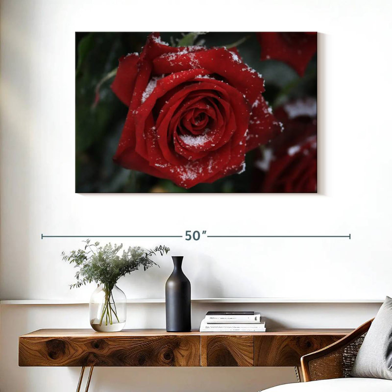 Rose rouge Harnek, H 26 po x l 39 po