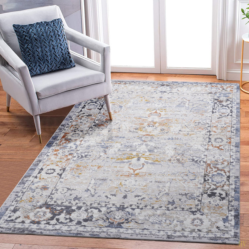 PAYAS Collection 6X9 Traditional Area Rug, Rectangle 6'7" x 7'9"
