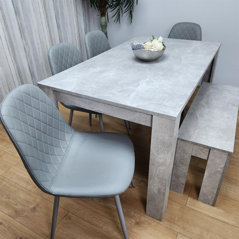 Marnika 6 - Person Dining Set, Grey