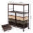 8 Drawers Rolling Storage Cart with Wooden Top,Plastic Storage Drawers,Rolling Cart with drawers,Drawer with Lockable Wheels