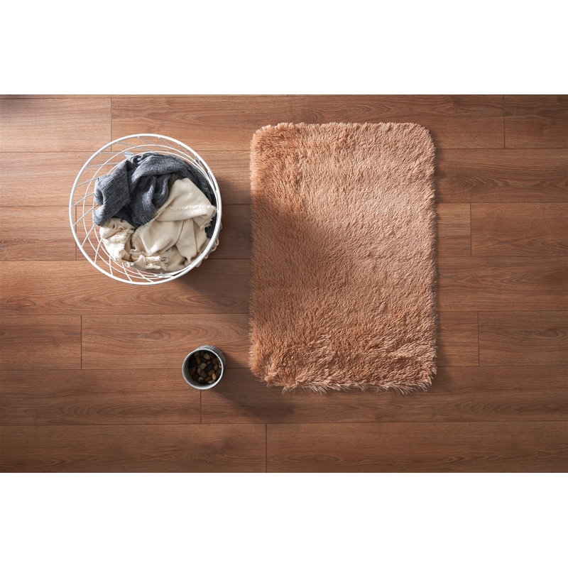Tapis de bain Derrian, Brun