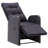  Reclining Garden Chair Set Of 2 Black-1955063725