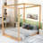 Canopy Platform Bed with Support Legs-469811380-469782236