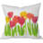 Bright Tulips by Laura Trevey Throw Pillow-19841887