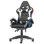 Fauteuil de jeu inclinable avec lumières DEL et appui-tête