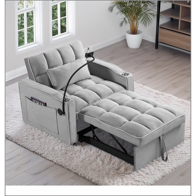 Canapé-lit convertible, Gris