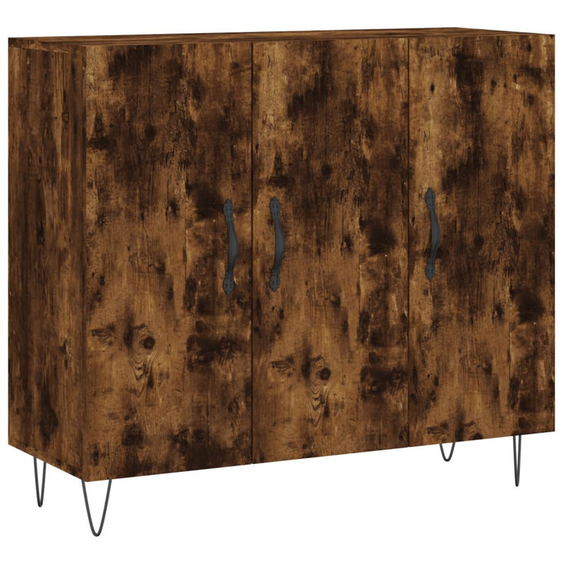 Kimballton Iron 3 -Door Accent Cabinet, Smoked Oak