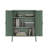 Naomi 2-Piece Modern Steel Accent Cabinet and Storage Cabinet with 8 Adjustable Shelves in Sage Green-905671126