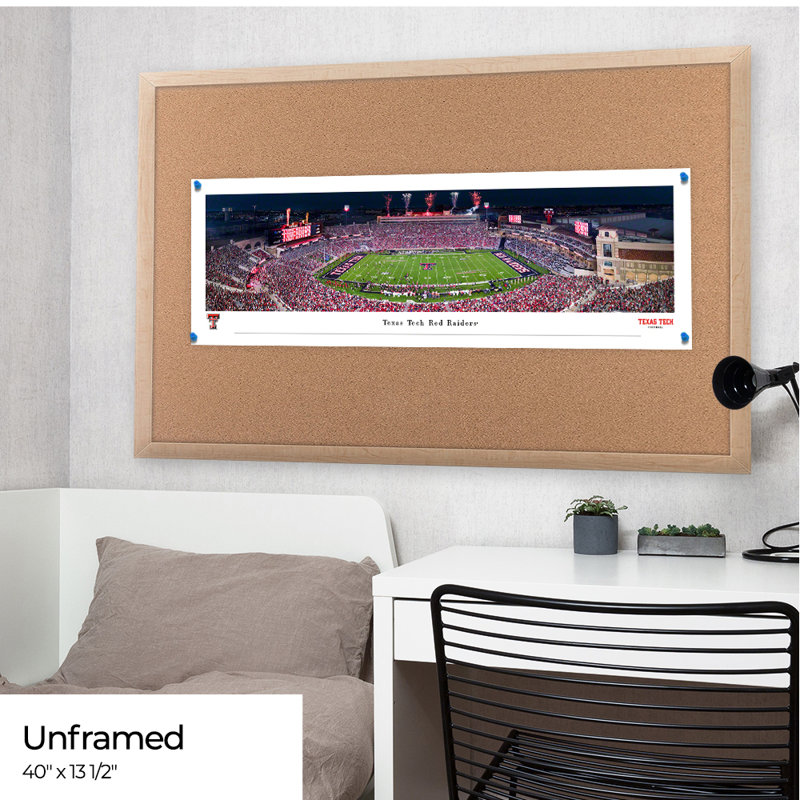 Texas Tech Football Panoramic Posters & Framed Prints, No Mat, Paper, 13.5" H x 40" W x 0.1" D