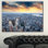 «Vue aérienne des gratte-ciel de New York», reproduction de photo sur toile tendue