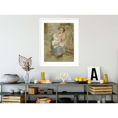 Maternité par Pierre-Auguste Renoir, impression giclée encadrée