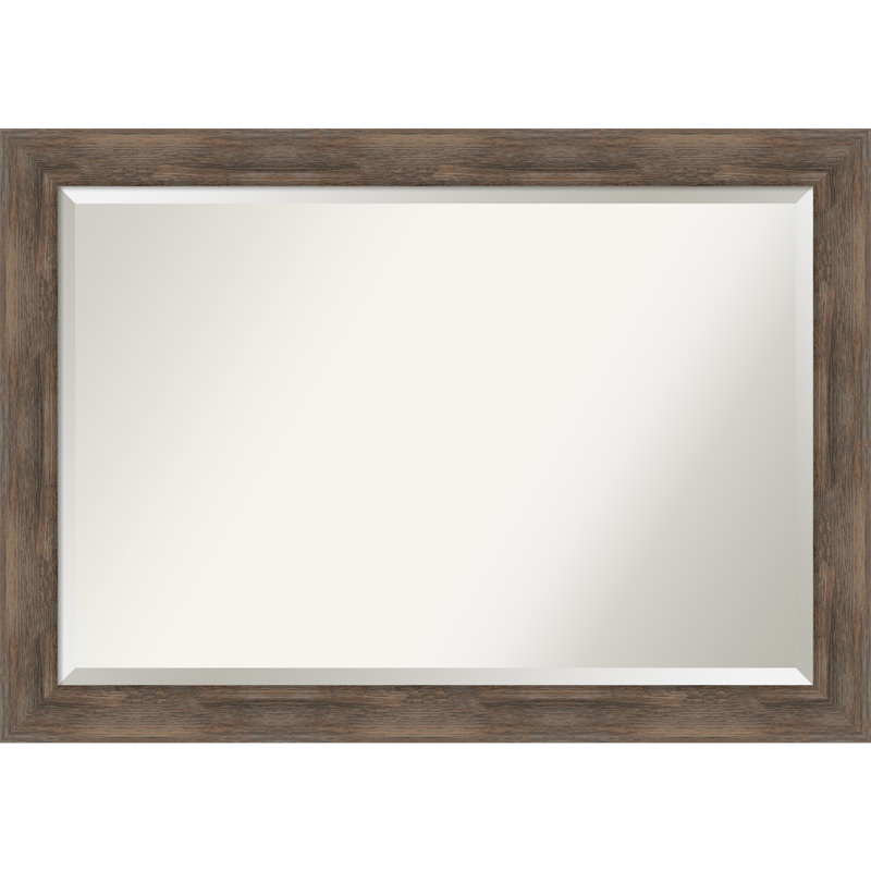 Miroir de salle de bain Jarid, Marron foncé, 28,75 po x 40,75 po