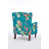Motif floral vert