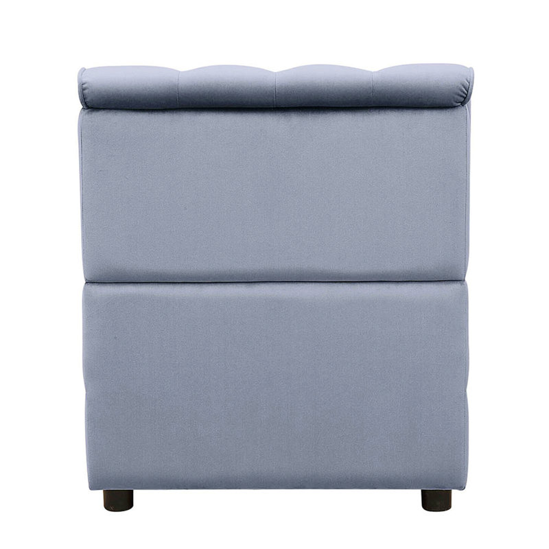 Modular Armless Chair with Tufted Back
