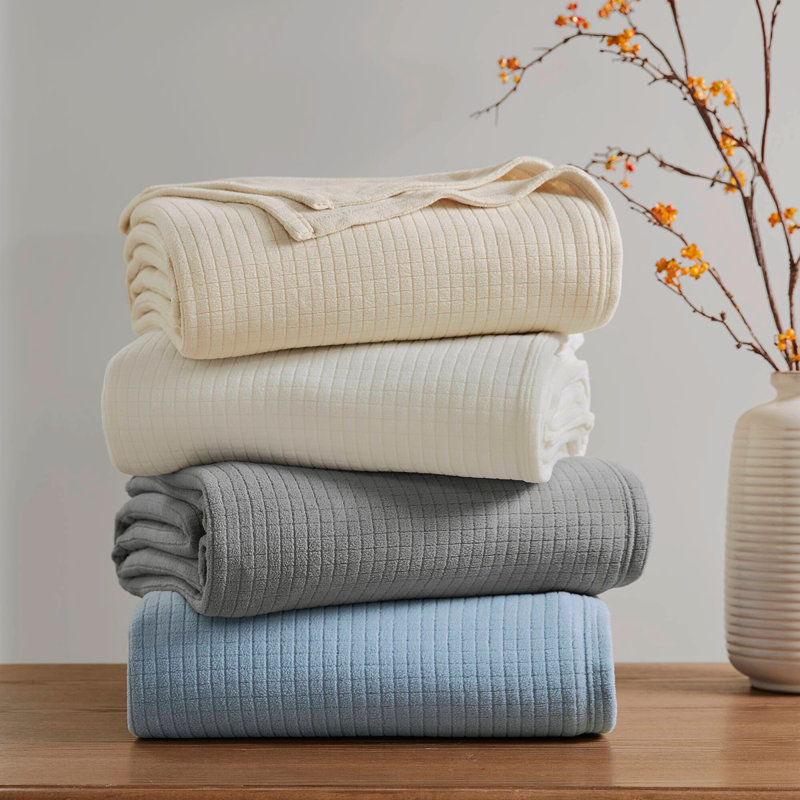 Microfleece Blanket Twin, Twin, Taupe