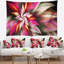 Tapisserie abstraite abstraite avec spirale rouge-28496981