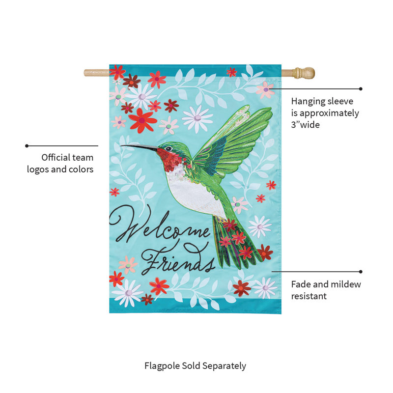 Drapeau de maison de colibri