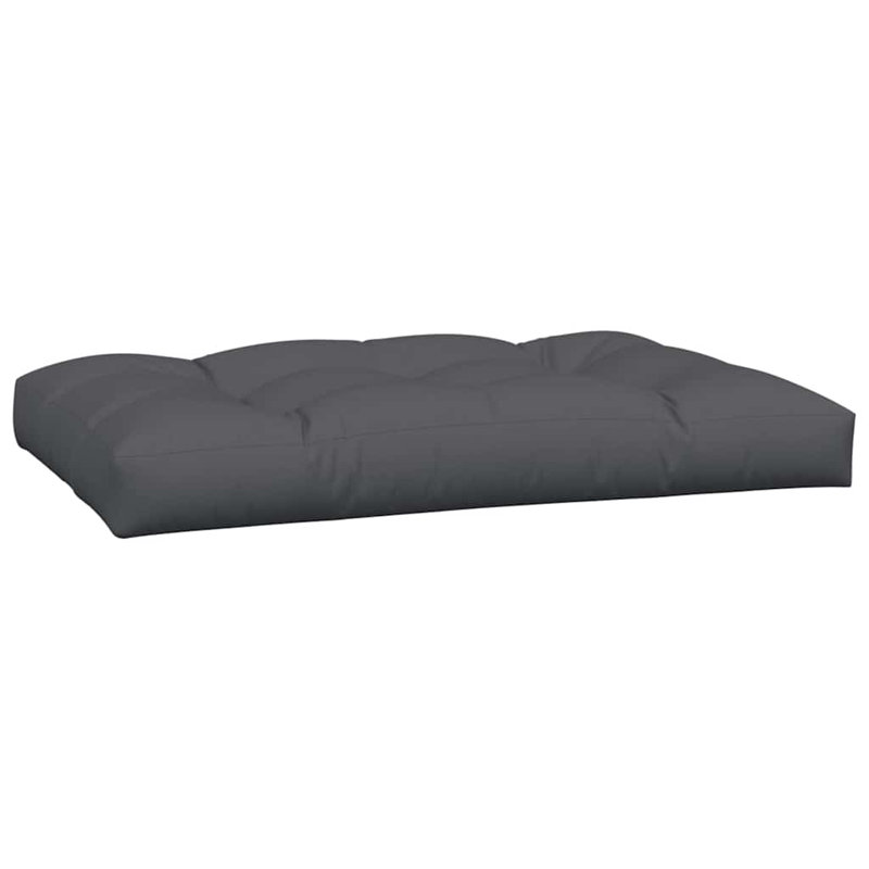 Pallet Cushion Set of 5 Anthracite 100 Percent Polyester Large Outdoor Pallet Cushions, Anthracite