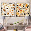 Joris - Ensemble de 2 collages carrés botaniques abstraits-101843792-101843793
