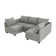 L-Shaped Modular Sectional Couch Reversible Modular Upholstered Sofa