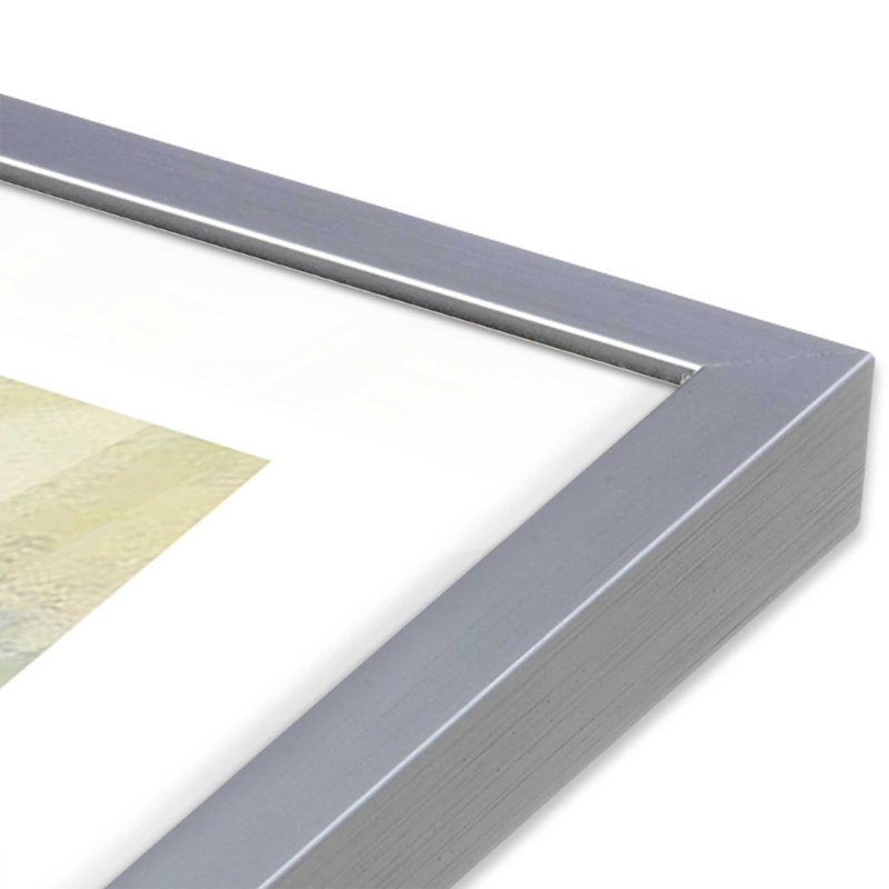 «Lemonade Skies» encadré sur papier par Carol Strock Wasson, Chrome poli, H 25,25 po x l 37,25 po x P 1,25 po