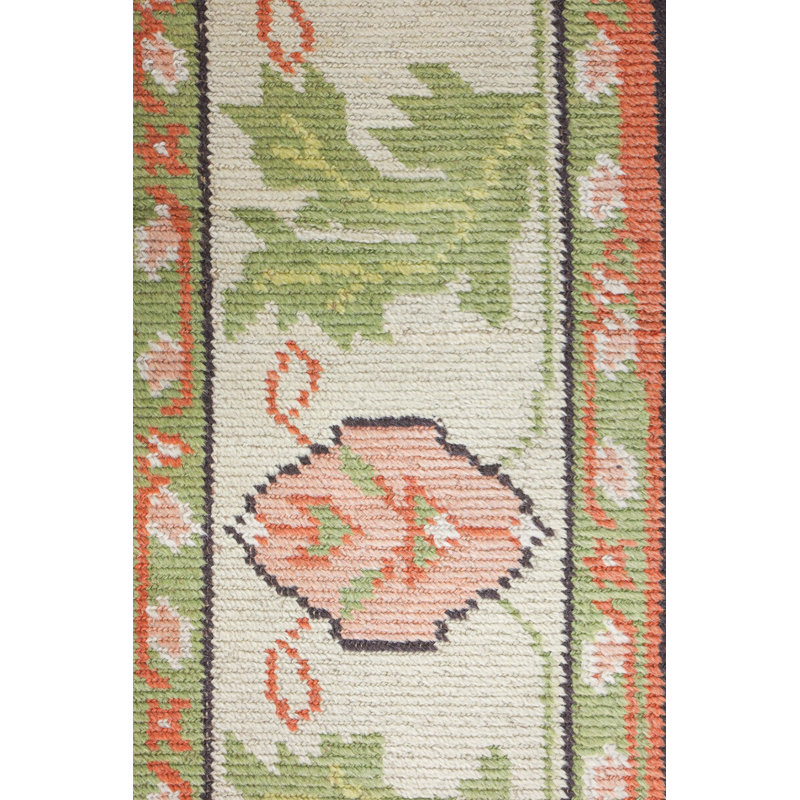 Tapis orange rétro vintage en laine de style rétro usé rétro 8 pi 6 po x 13 pi 2 po Vintage