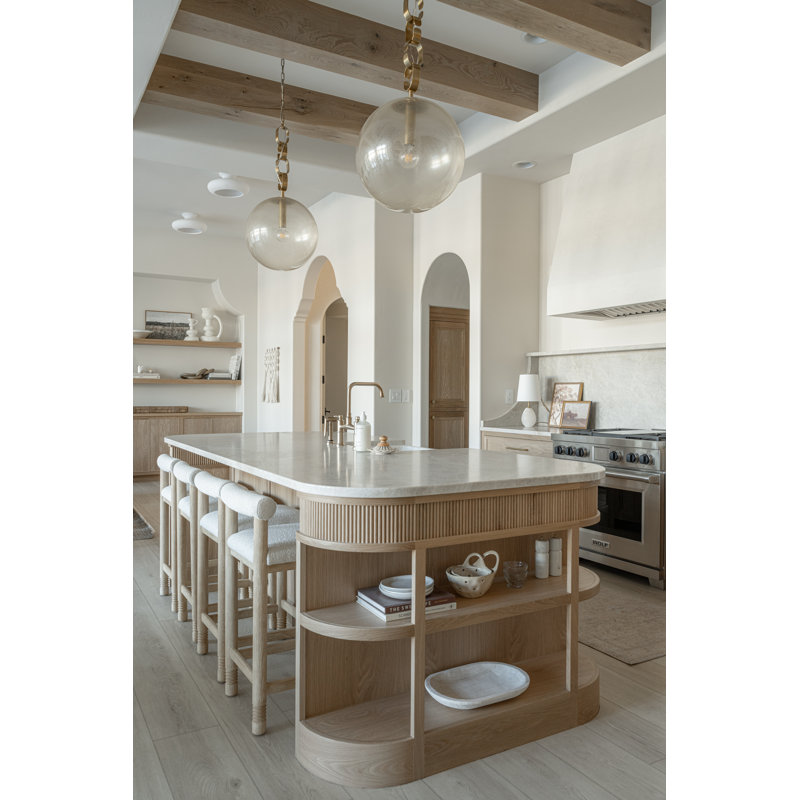 Nessa 1 Light Pendant, 34.75" H x 17.75" W x 17.75" D