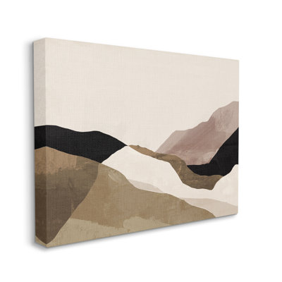 Abstract Desert Dunes Collage Canvas Wall Art by Victoria Barnes