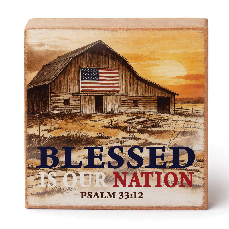 Plaque de table «Blessed Is Our 3x3»