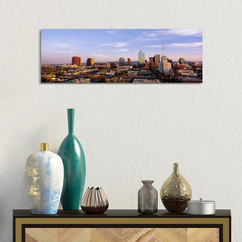 Downtown Skyline, Phoenix, Arizona, Maricopa County, USA - Wrapped Canvas Panoramic Print
