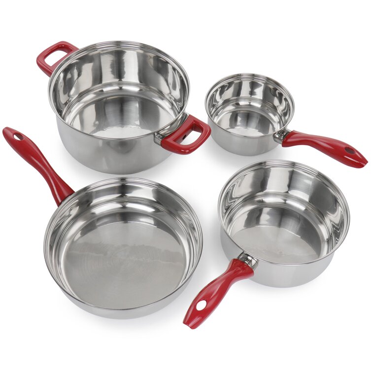 Gibson Oster Rametto Cookware Set, Silver