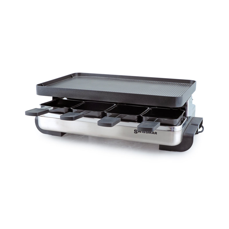 Swissmar Classic 8-Person Raclette Party Grill With Cast Aluminium Grill Plate