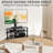 Universal Height Adjustable TV Floor Stand with Large Storage Shelves