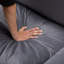 Canapé 4 pièces en velours combiné en L 117,7 po-519680265