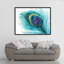 Peacock Feather Closeup Print On Canvas-98693941