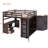Loft Bed With Drawers, Desk And Wardrobe-1223500680-1223500681