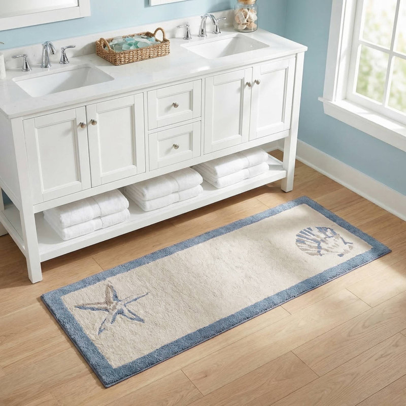 Bayside 100% Cotton Tufted Rug, 0.25" H x 24" W x 60" L