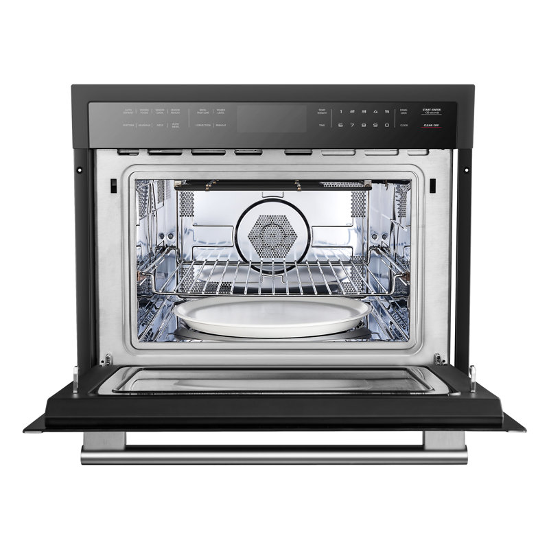 Oliena Black Stainless Steel 24-Inch Microwave Convection Oven Combo