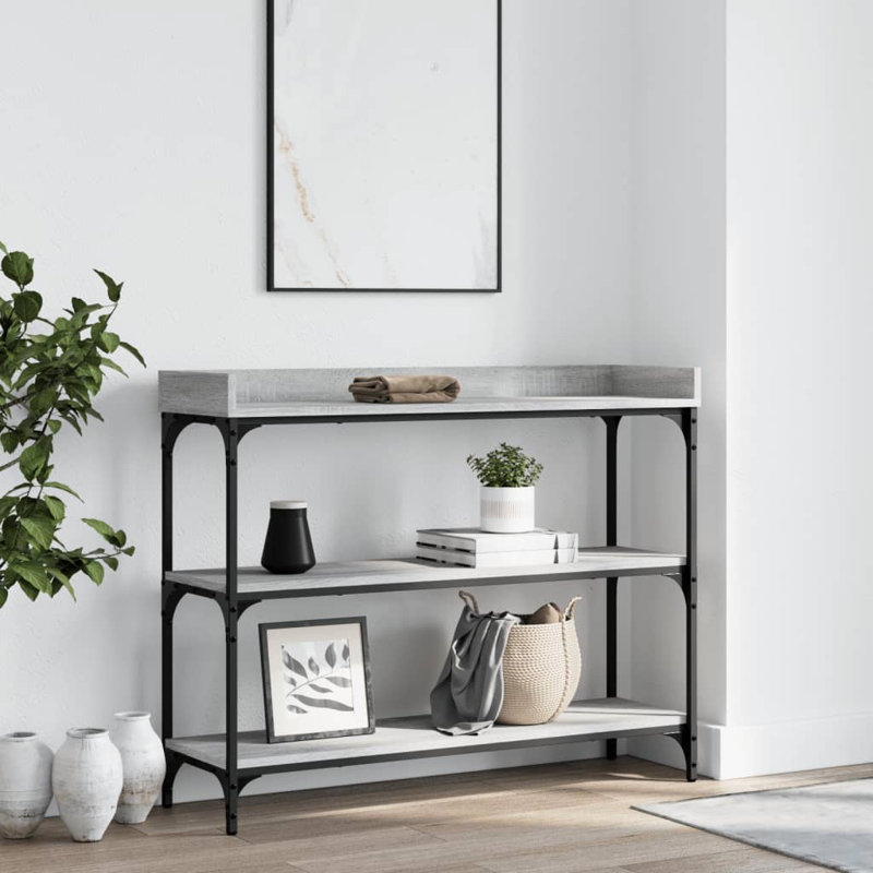 Nyal Console Table, 80 H x 100 W x 30 D cm, Sonoma Oak