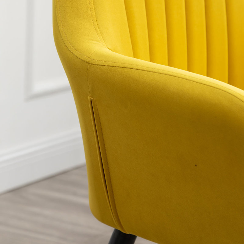 Chaise d'appoint Tamla, Jaune