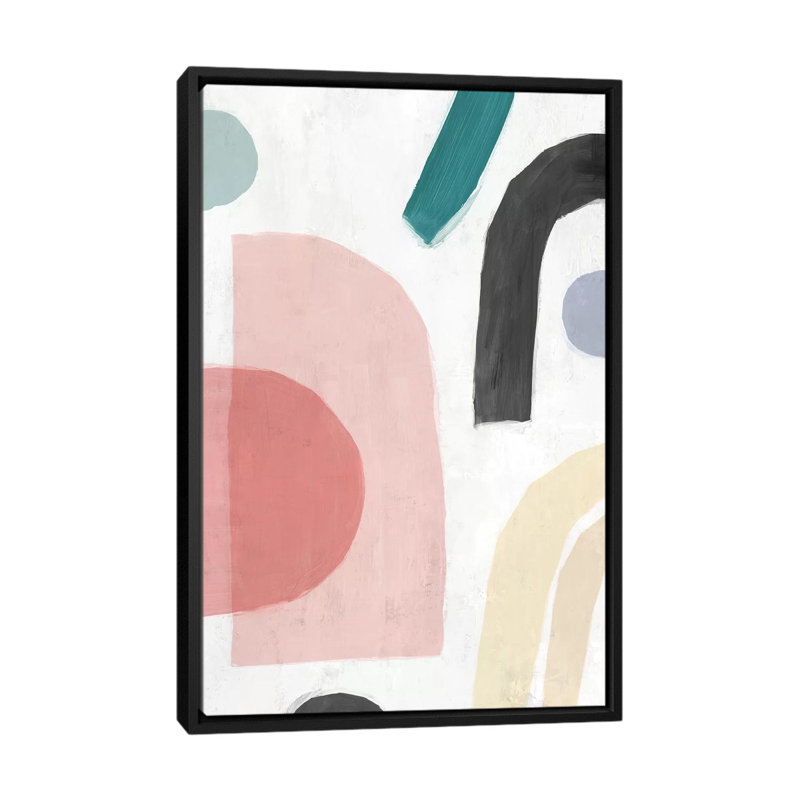 «Sherbet I» par Isabelle Z - reproduction d'art, Toile avec cadre noir, H 60 po x l 40po x P 1,5 po, Aucun mat