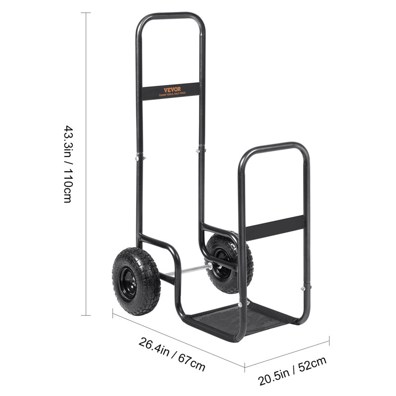 Khysen 20.5'' W Metal Log Rack