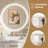 Frameless Dimmable Bathroom Round Mirror with Anti-Fog & 3 Colors Adjustable-697917158-697917177