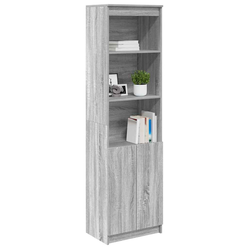 Highboard 50X35x180 Cm Engineered Wood, Grey Sonoma