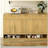 Farmhouse Sideboard with 3 Drawers & 4 Doors, Multi-Functional Storage Buffet with Adjustable Shelf and Open Storage Compartments-1188330651