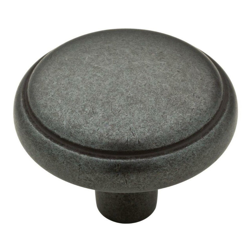 (Paquet de 5) Poignée ronde en dôme de 1-1 / 4 po, Fer doux