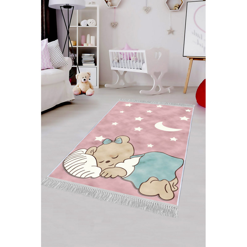 Luxurious Velvet Area Rug (4.6 x 7.2 ft), 100% Antibacterial Fabric, Non-Slip Cotton Backing, Pile Height: 0.4 in | Machine Washable, 3D Digital Print Design | Perfect for Living Room & Bedroom Decor, Soft & Durable