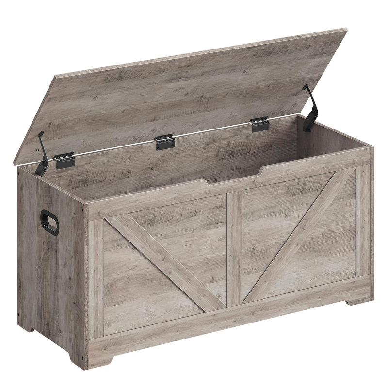 Storage Trunk with 2 Safety Hinges, Greige